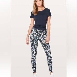 Lululemon Wunder Under High Rise Spring Bloom Multi colour 28” Leggings